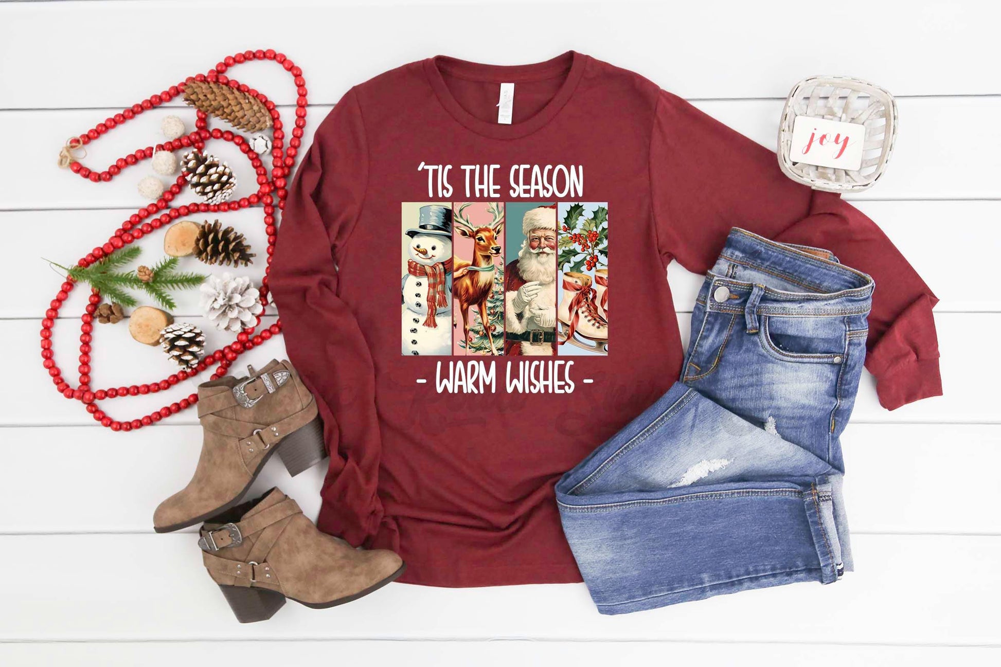 Tis The Season Shirt, Retro Santa Shirt, Matching Christmas Shirts, Family Christmas Shirts,