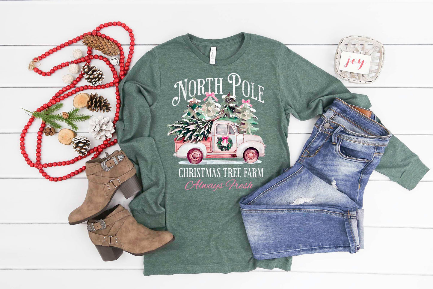 North Pole Shirt, Christmas Long Sleeve Shirt, Matching Christmas Shirts, Family Christmas Shirts,