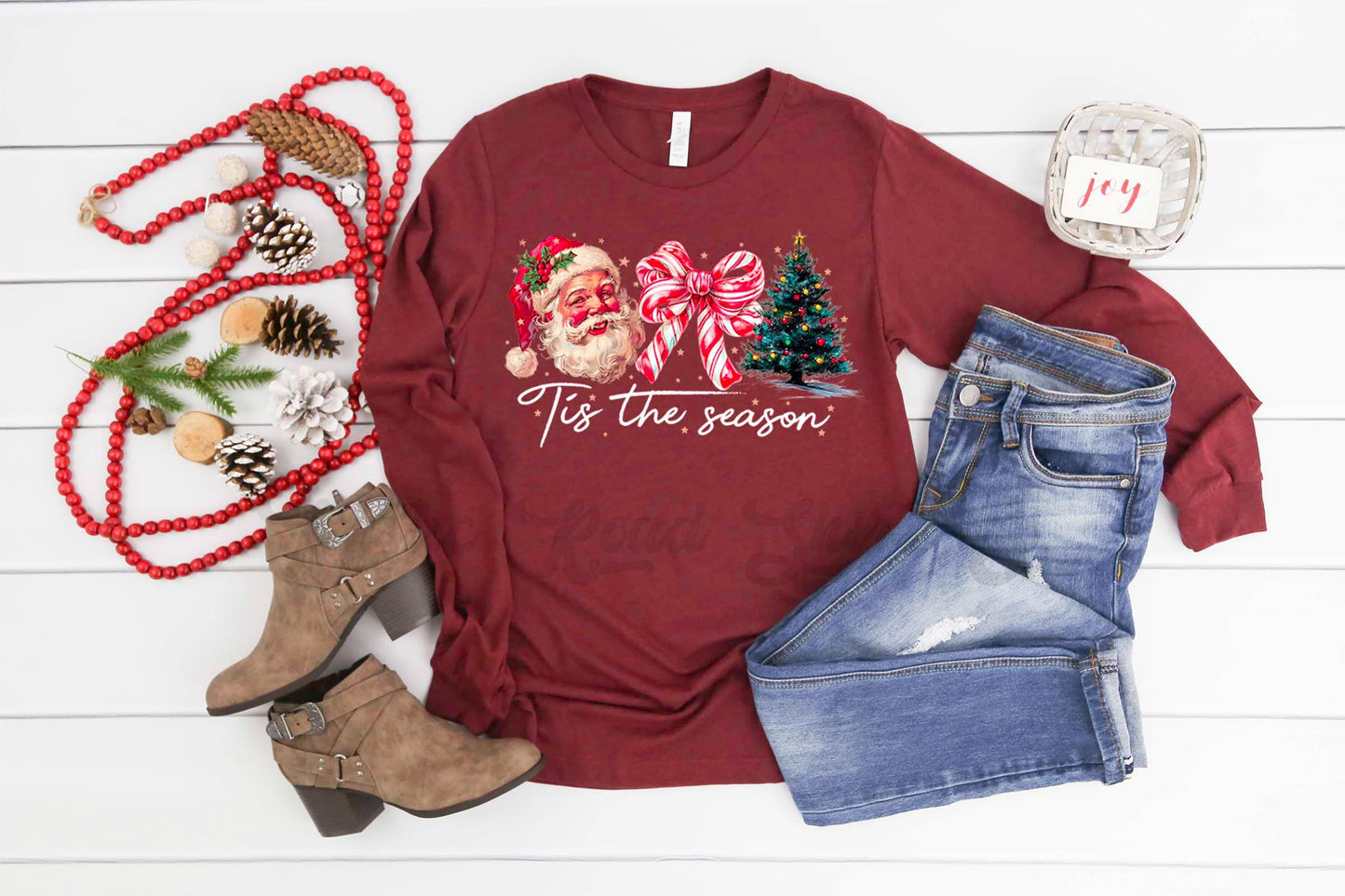 Retro Santa Shirt, Christmas Long Sleeve Shirt, Matching Christmas Shirts, Family Christmas Shirts,