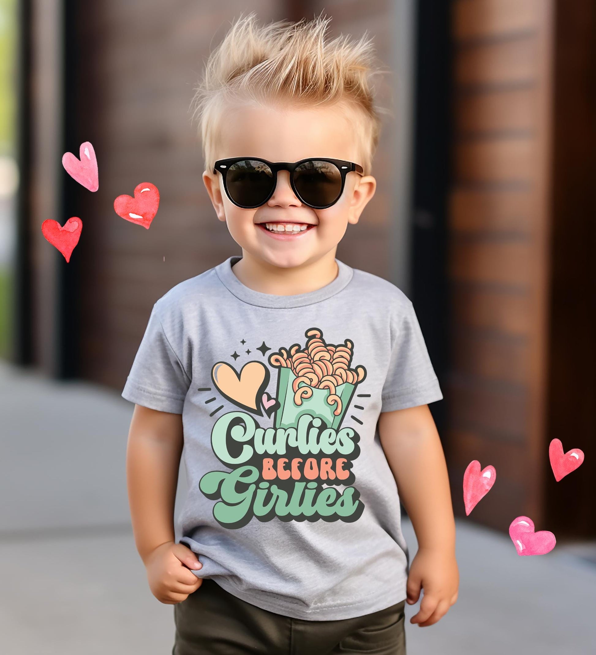 Boys Valentine Day Shirt, Curlies Before Girlies, First Valentines Day, XOXO Shirt, Toddler Valentine Shirt, Baby Valentine Outfit
