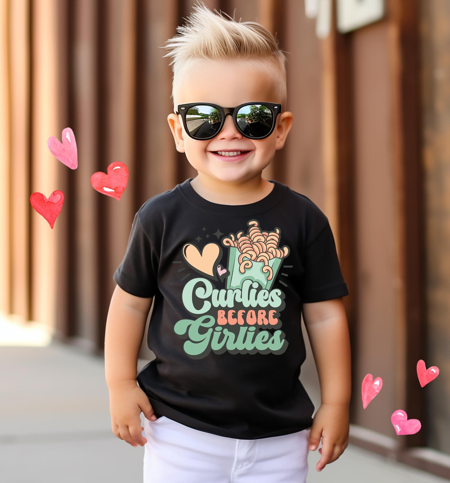Boys Valentine Day Shirt, Curlies Before Girlies, First Valentines Day, XOXO Shirt, Toddler Valentine Shirt, Baby Valentine Outfit