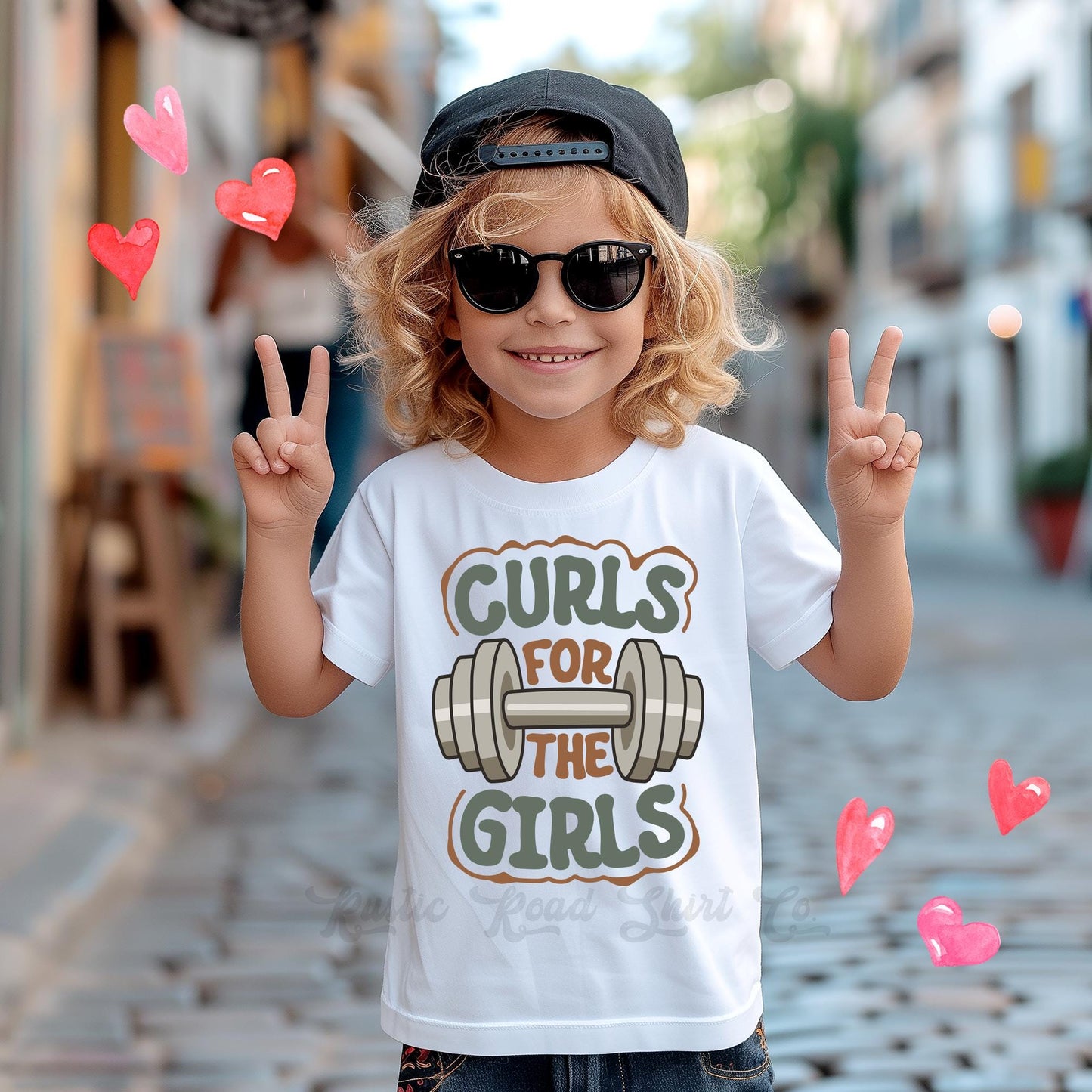 Boys Valentine Day Shirt, Curls for the Girls, Kids Valentines Outfit, XOXO Shirt, Toddler Valentine Shirt, Baby Valentine Outfit