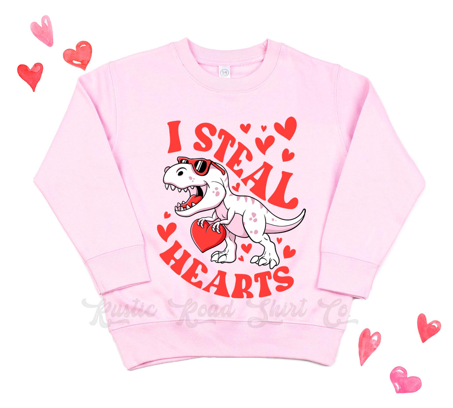 Boys Valentines Sweatshirt, I Steal Hearts Sweatshirt, Kids Valentines Day Shirt, Funny Valentines Day Shirt