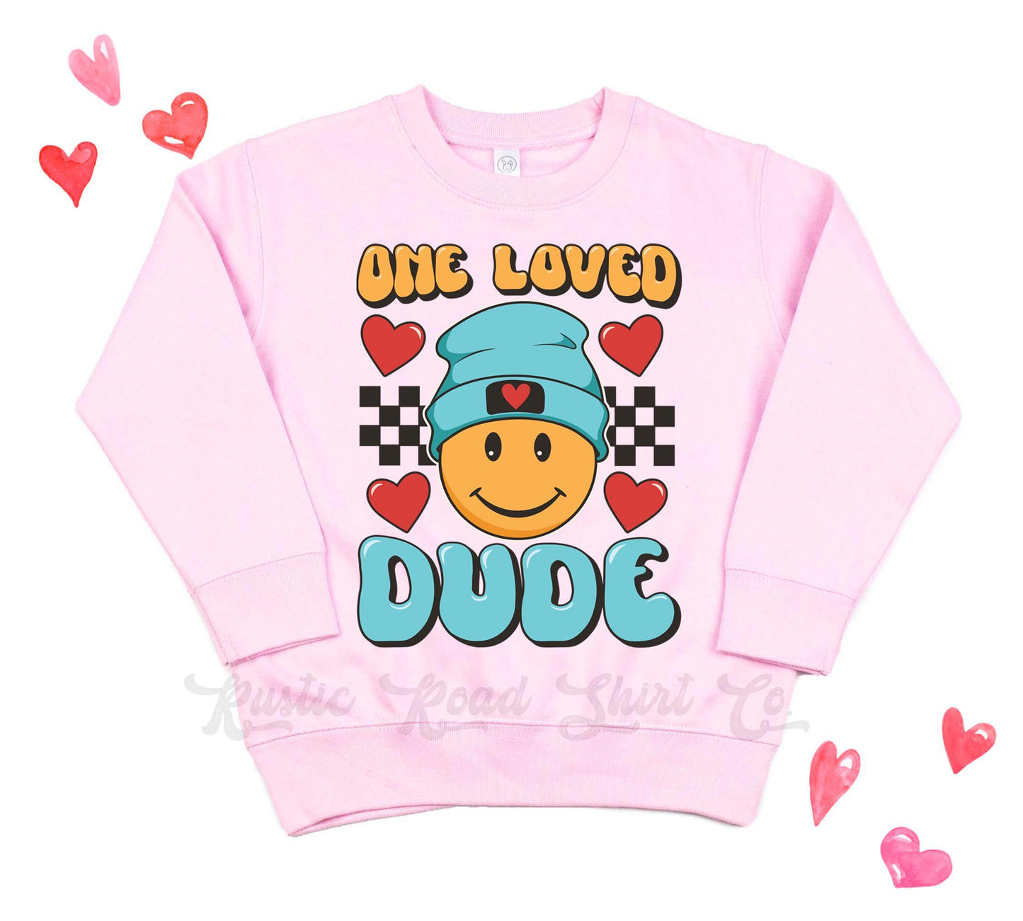 Boys Valentines Sweatshirt, One Loved Dude Sweatshirt, Kids Valentines Day Shirt, Funny Valentines Day Shirt