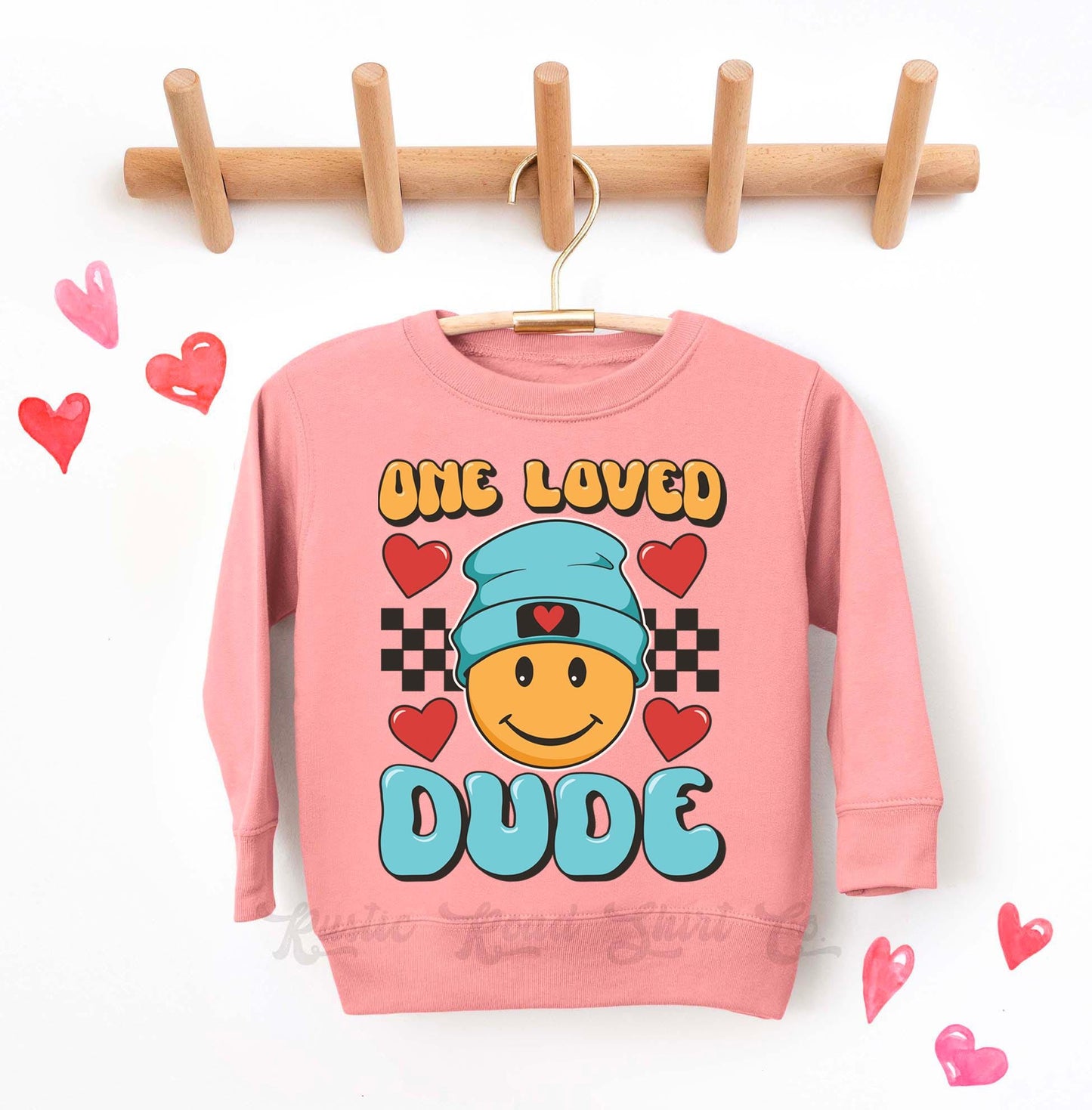 Boys Valentines Sweatshirt, One Loved Dude Sweatshirt, Kids Valentines Day Shirt, Funny Valentines Day Shirt