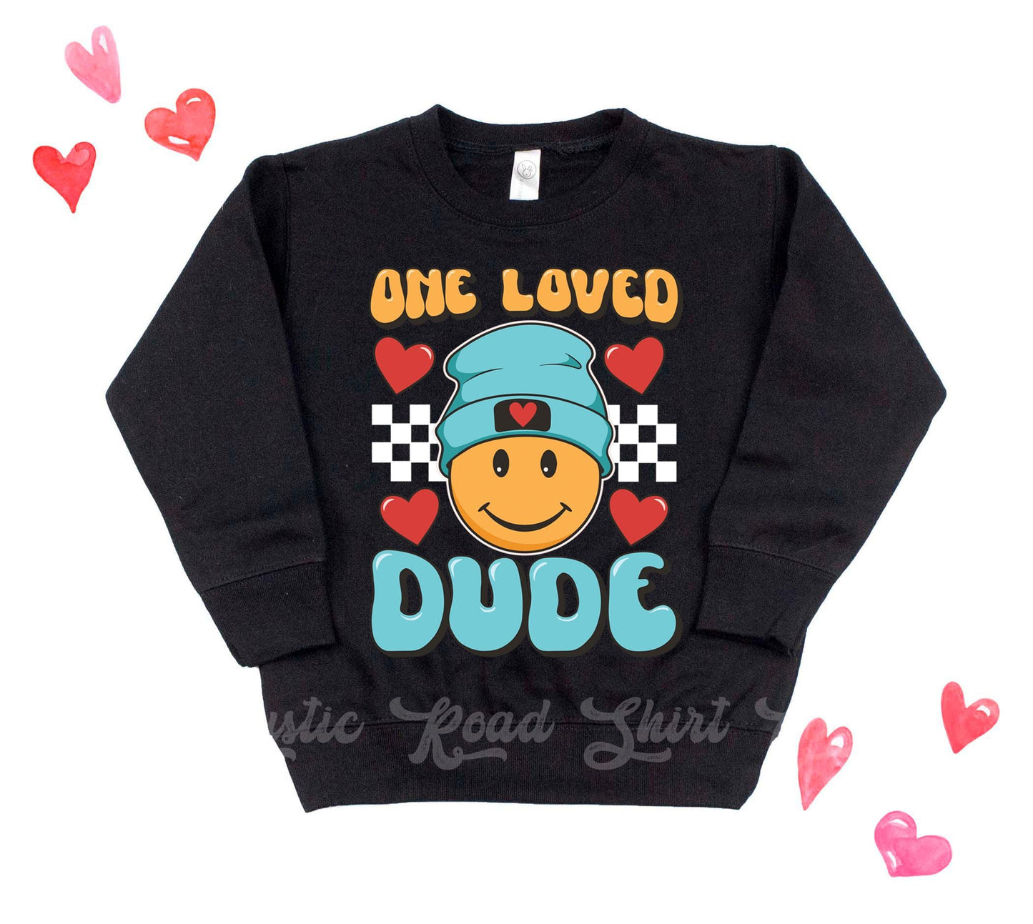 Boys Valentines Sweatshirt, One Loved Dude Sweatshirt, Kids Valentines Day Shirt, Funny Valentines Day Shirt