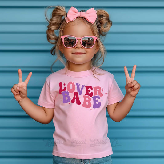 Girls Valentines Shirt, Lover Babe Shirt, Toddler Valentine Shirt, Kids Valentines Shirt