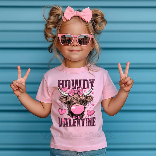 Girls Valentines Shirt, Howdy Valentine Shirt, Toddler Valentine Shirt, Kids Valentines Shirt