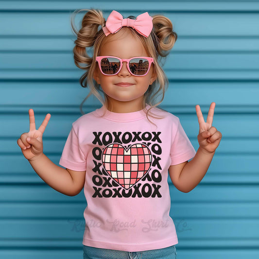 Girls Valentines Shirt, XOXO Shirt, Toddler Valentine Shirt, Kids Valentines Shirt