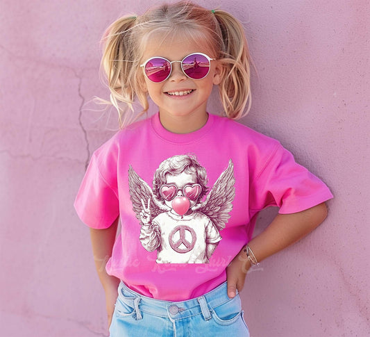 Girls Valentines Shirt, Cupid Valentine Shirt, Toddler Valentine Shirt, Kids Valentines Shirt