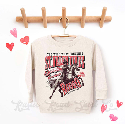 Boys Valentines Sweatshirt, Western Valentine Shirt, Kids Valentines Day Shirt, Funny Valentines Day Shirt