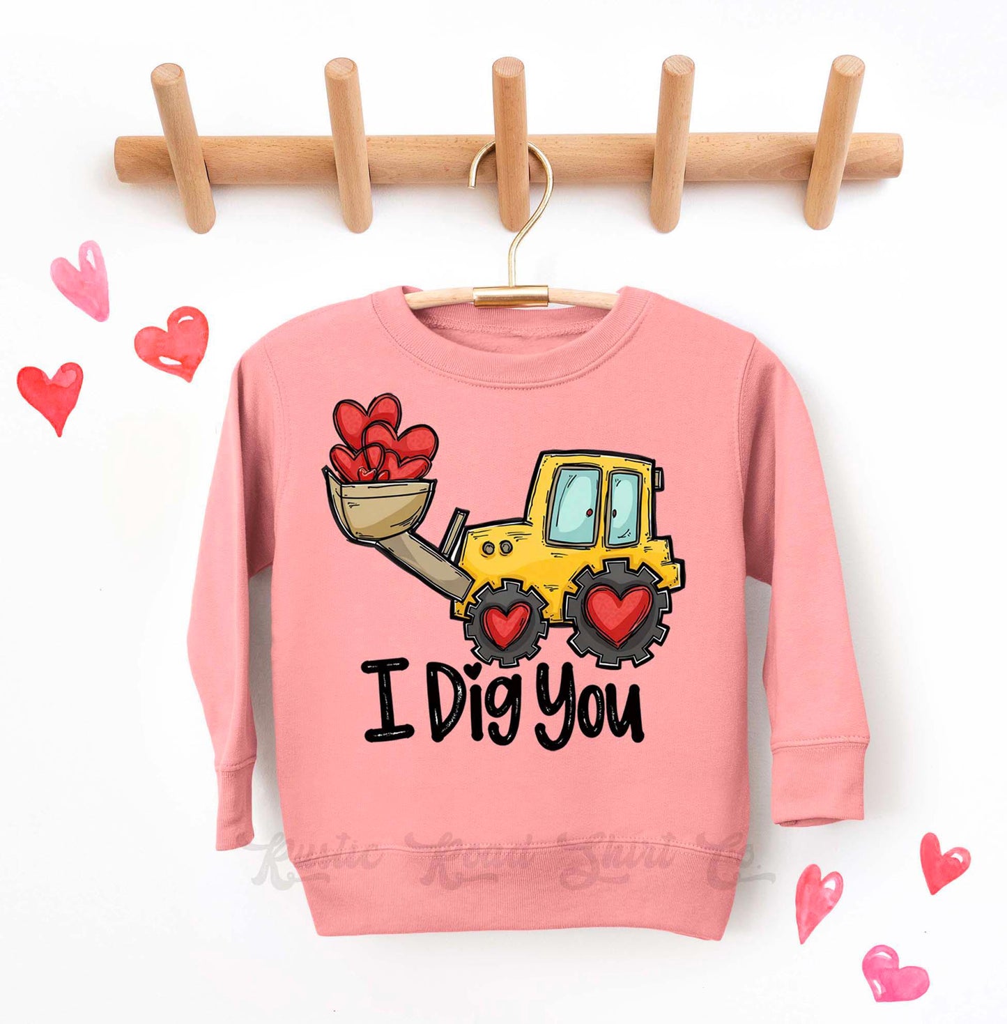 Boys Valentines Sweatshirt, I Dig You Sweatshirt, Kids Valentines Day Shirt, Funny Valentines Day Shirt