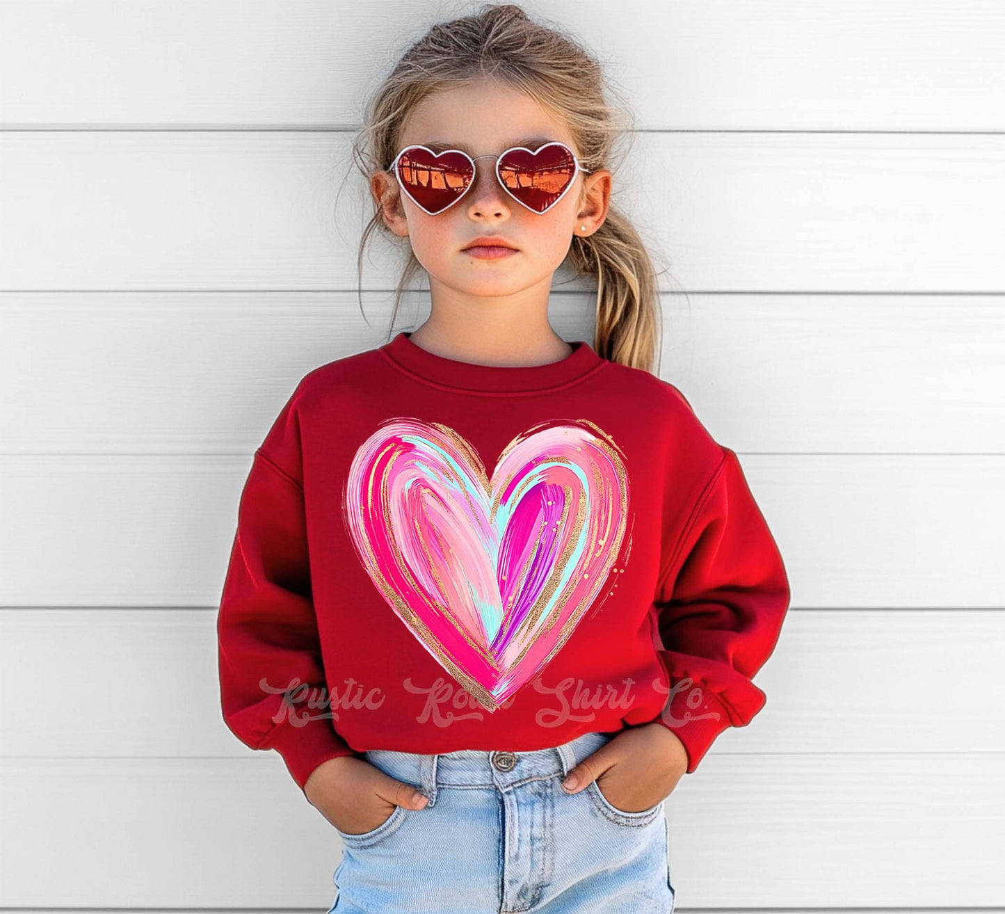 Girls Valentines Sweatshirt, Heart Sweatshirt, Valentines Sweater, Toddler Valentines Shirt, Valentines Crewneck