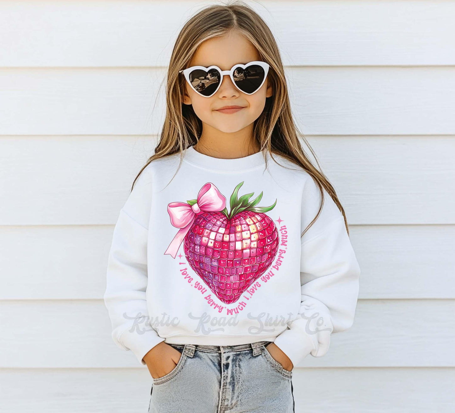 Girls Valentines Sweatshirt, I Love you Berry Much Sweatshirt, Valentines Sweater, Toddler Valentines Shirt, Valentines Crewneck