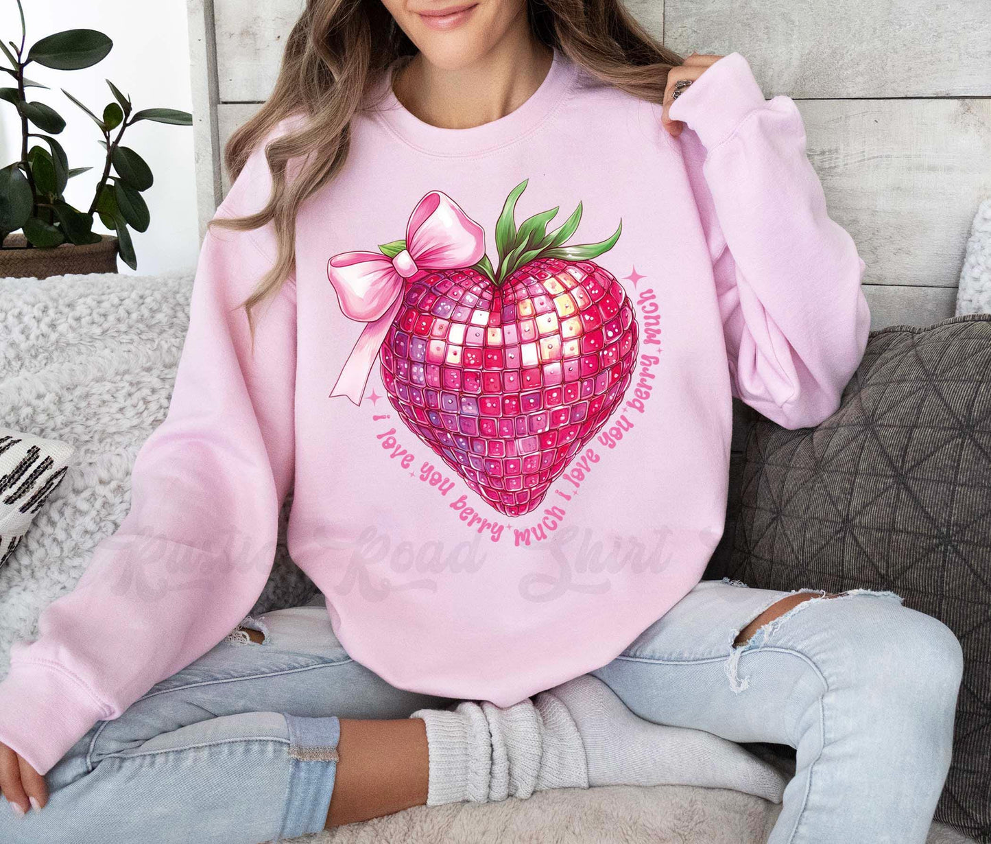 I Love You Berry Much Sweatshirt, Valentines Day Sweatshirt, Valentines Sweatshirt, Valentines Day Gift, Heart Shirt, Love Sweatshirt