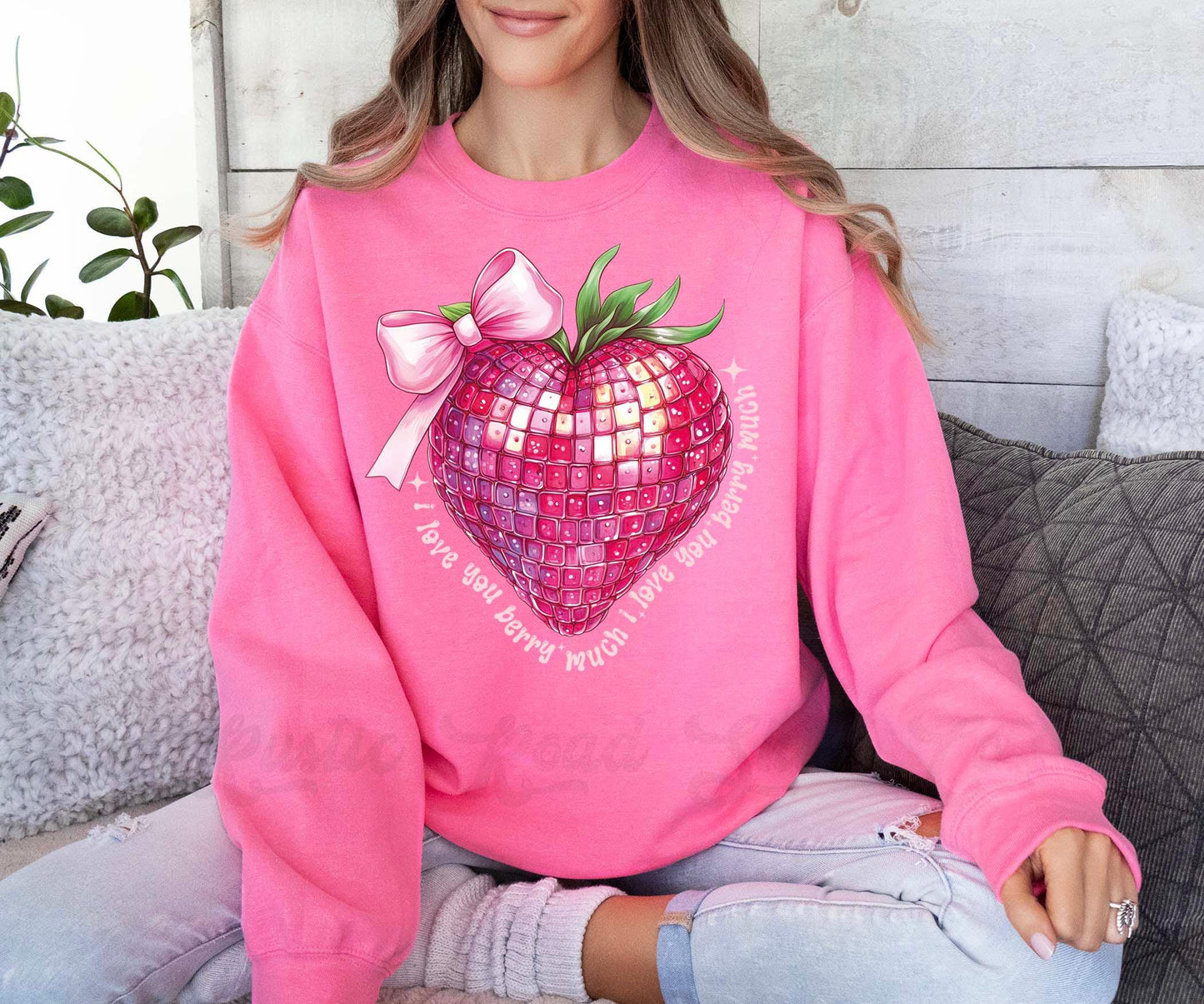 I Love You Berry Much Sweatshirt, Valentines Day Sweatshirt, Valentines Sweatshirt, Valentines Day Gift, Heart Shirt, Love Sweatshirt