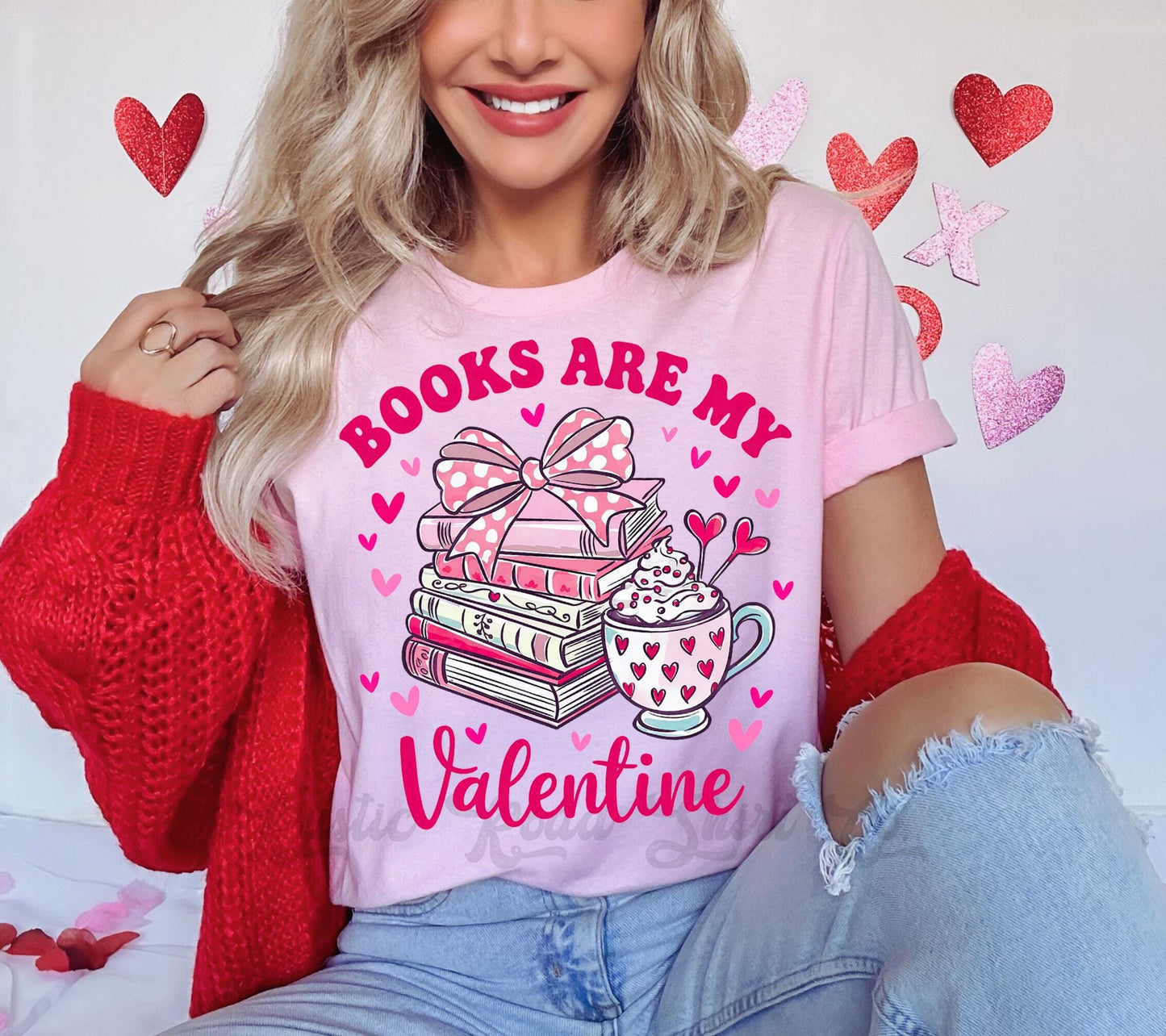 Books are My Valentine Shirt, Valentine Shirt, Teacher Valentine Shirt, Girls Valentine Shirt