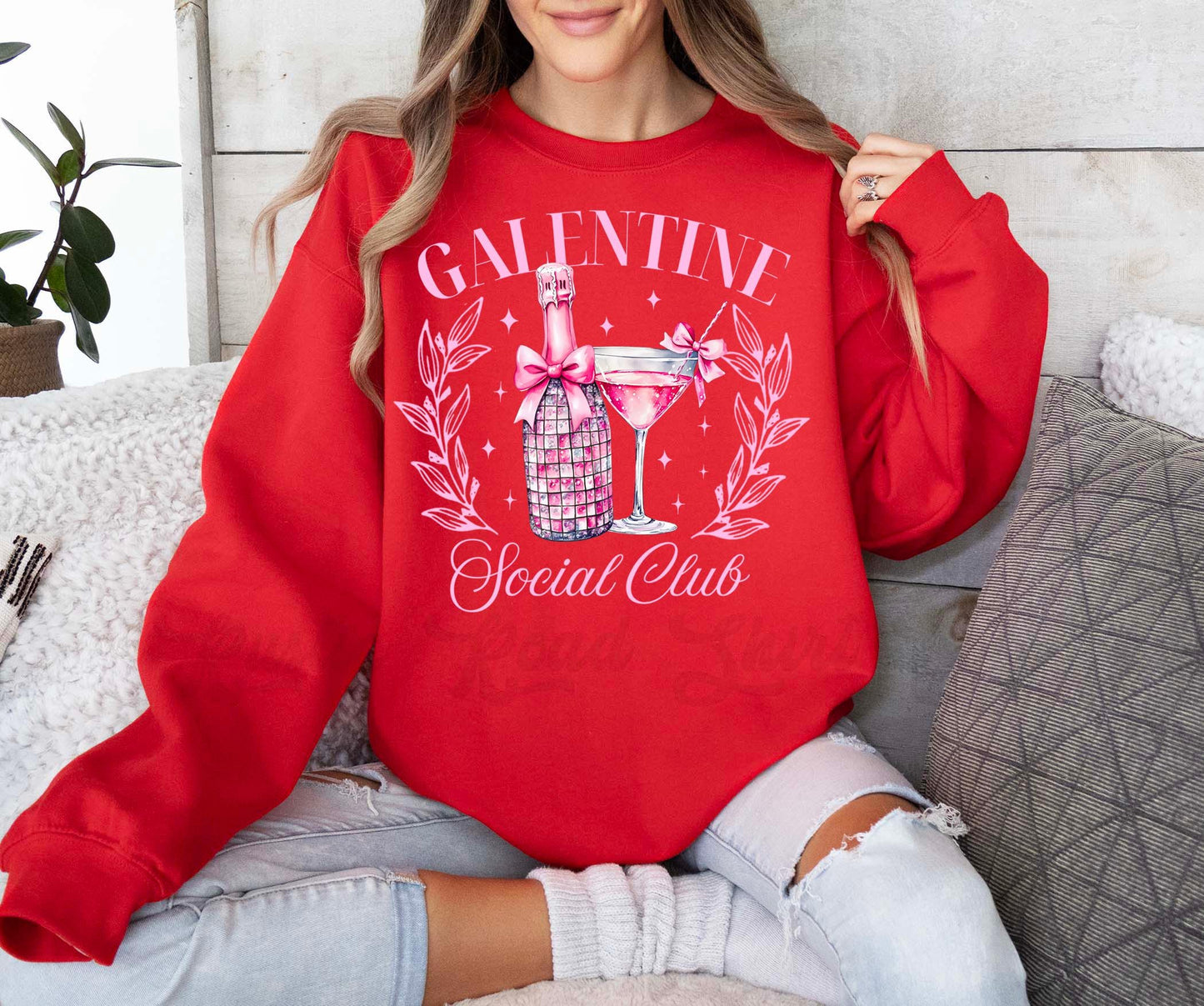 Galentines Sweatshirt, Valentines Sweater, Valentines Crewneck, Teacher Valentines Gift