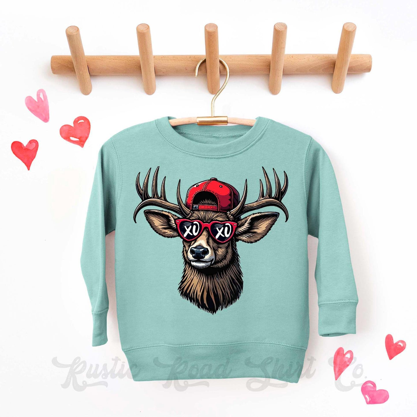Boys Valentines Sweatshirt, XOXO Hunting Shirt, Kids Valentines Day Shirt, Funny Valentines Day Shirt