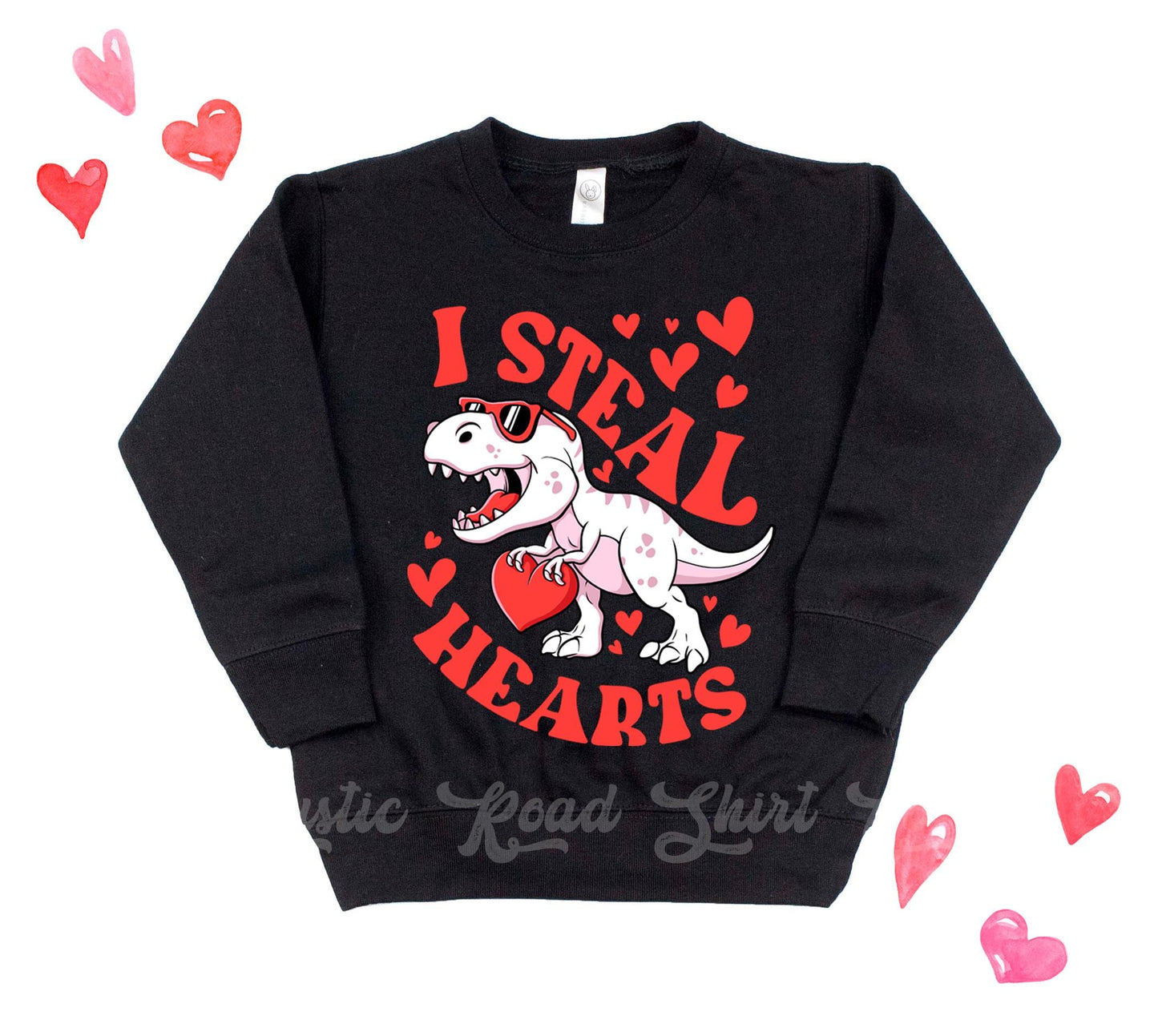 Boys Valentines Sweatshirt, I Steal Hearts Sweatshirt, Kids Valentines Day Shirt, Funny Valentines Day Shirt