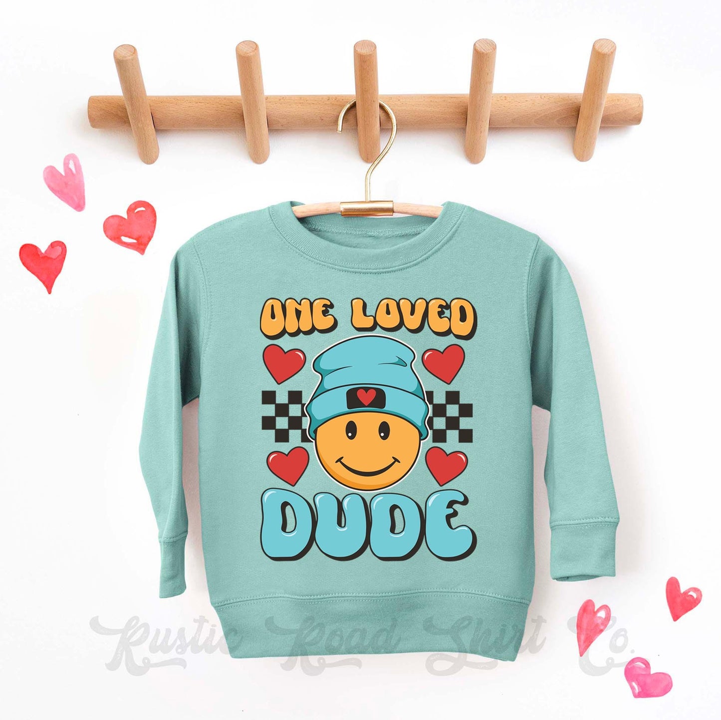 Boys Valentines Sweatshirt, One Loved Dude Sweatshirt, Kids Valentines Day Shirt, Funny Valentines Day Shirt