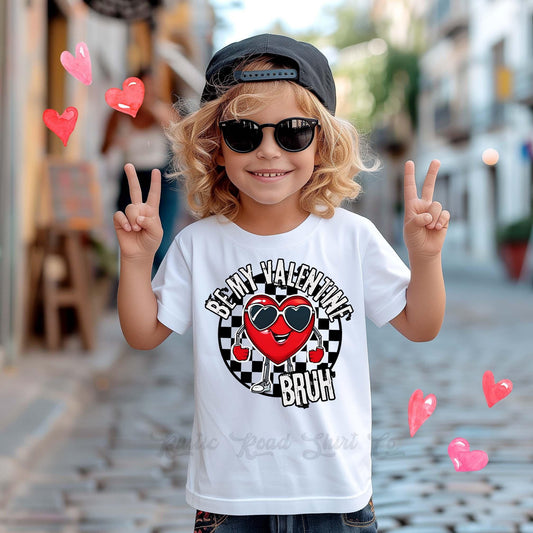 Boys Valentine Day Shirt, Be My Valentine Bruh Shirt, Kids Valentines Outfit, XOXO Shirt, Toddler Valentine Shirt, Baby Valentine Outfit