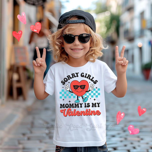 Boys Valentine Day Shirt, Mom is my Valentine, Kids Valentines Outfit, XOXO Shirt, Toddler Valentine Shirt, Baby Valentine Outfit