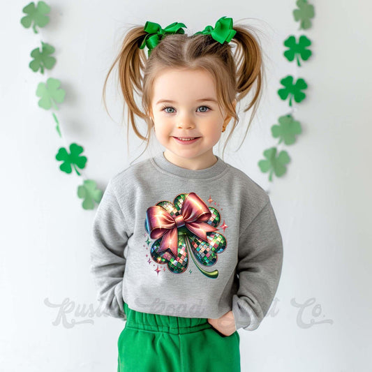 Shamrock Sweatshirt, Toddler St Patricks Day Shirt, Girls St Paddys Day Sweatshirt