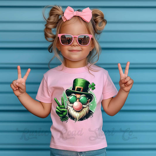 St Patricks Day Girls Shirt, Leprechaun Shirt, Bubblegum Shirt, Toddler St Patricks Day Shirt