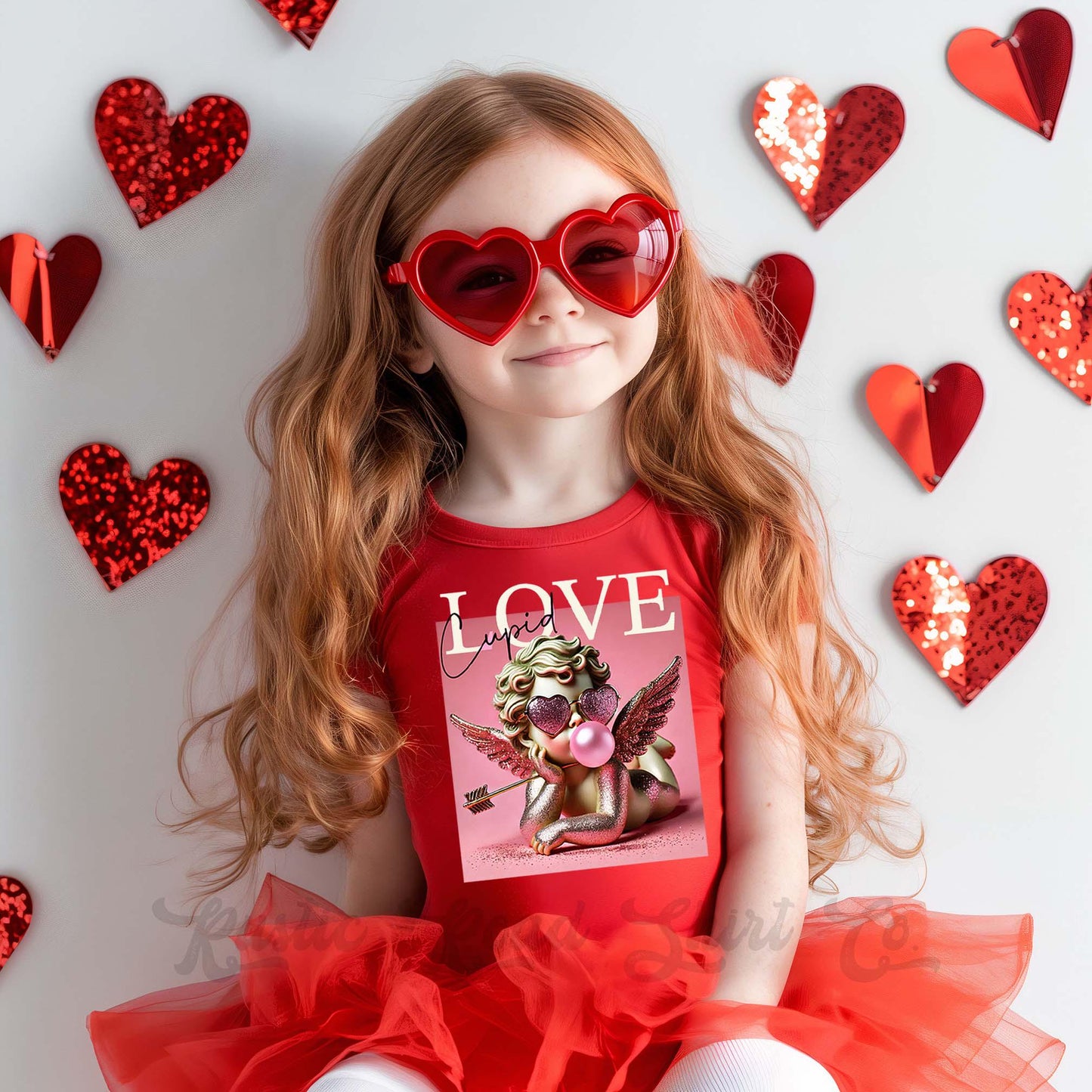 Girls Valentines Shirt, Cupid Shirt, Toddler Valentine Shirt, Kids Valentines Shirt