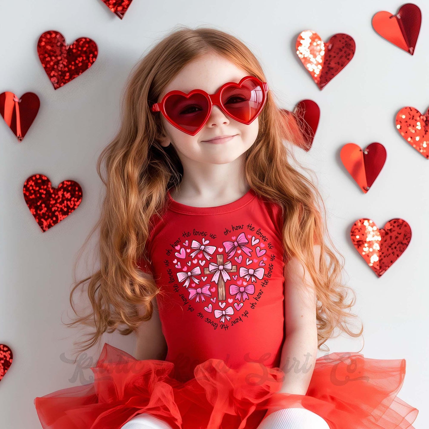 Girls Valentines Shirt, Jesus Heart Shirt, Toddler Valentine Shirt, Kids Valentines Shirt