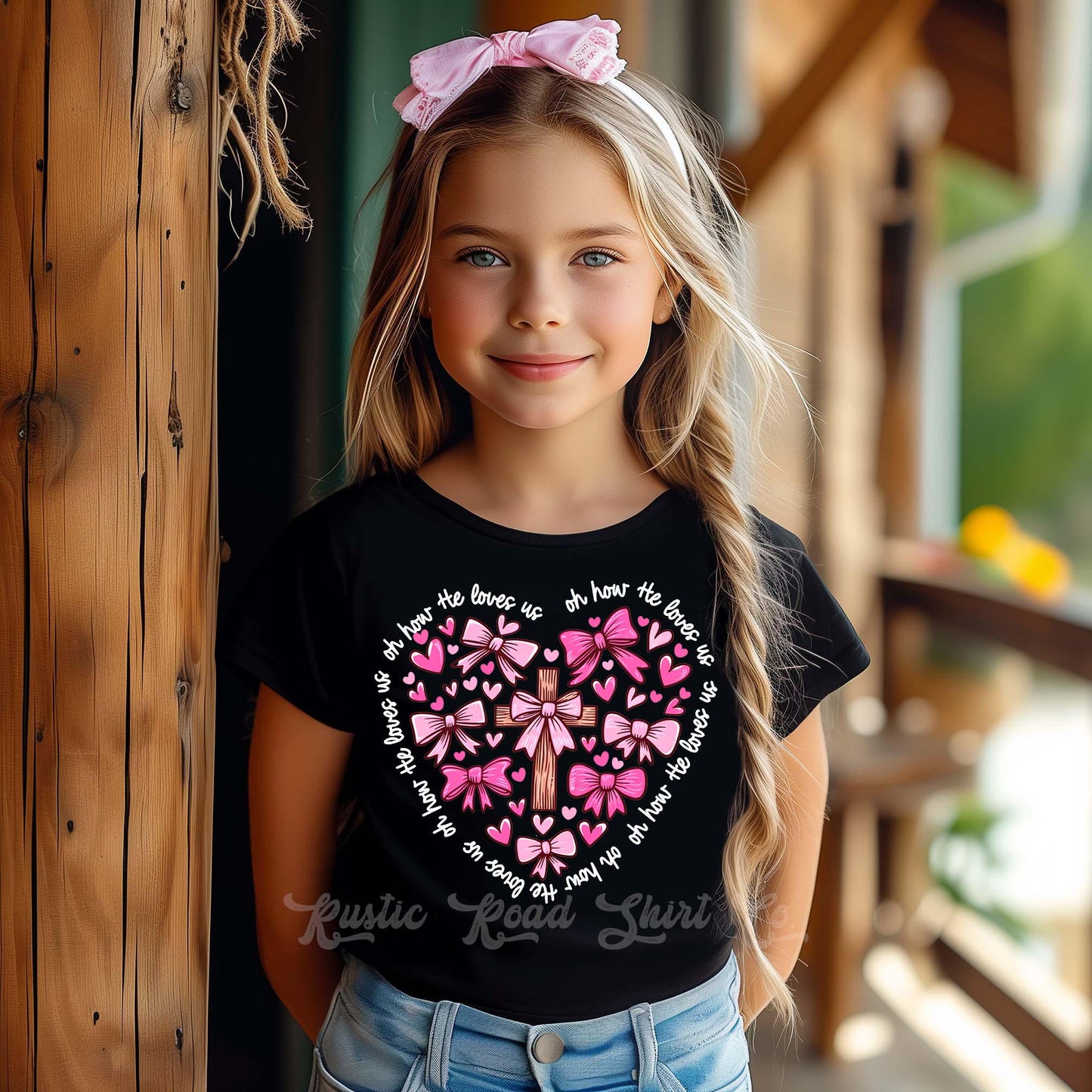 Girls Valentines Shirt, Jesus Heart Shirt, Toddler Valentine Shirt, Kids Valentines Shirt