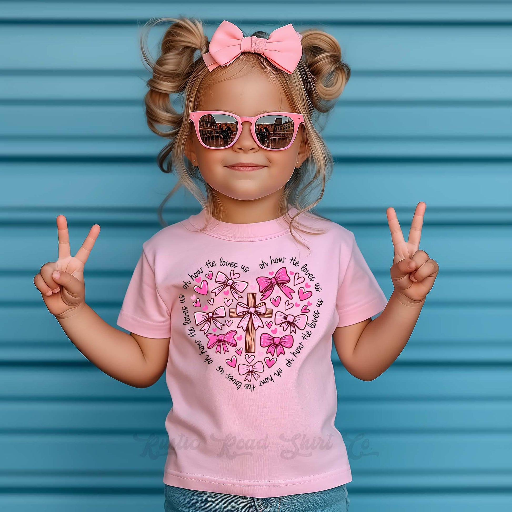 Girls Valentines Shirt, Jesus Heart Shirt, Toddler Valentine Shirt, Kids Valentines Shirt