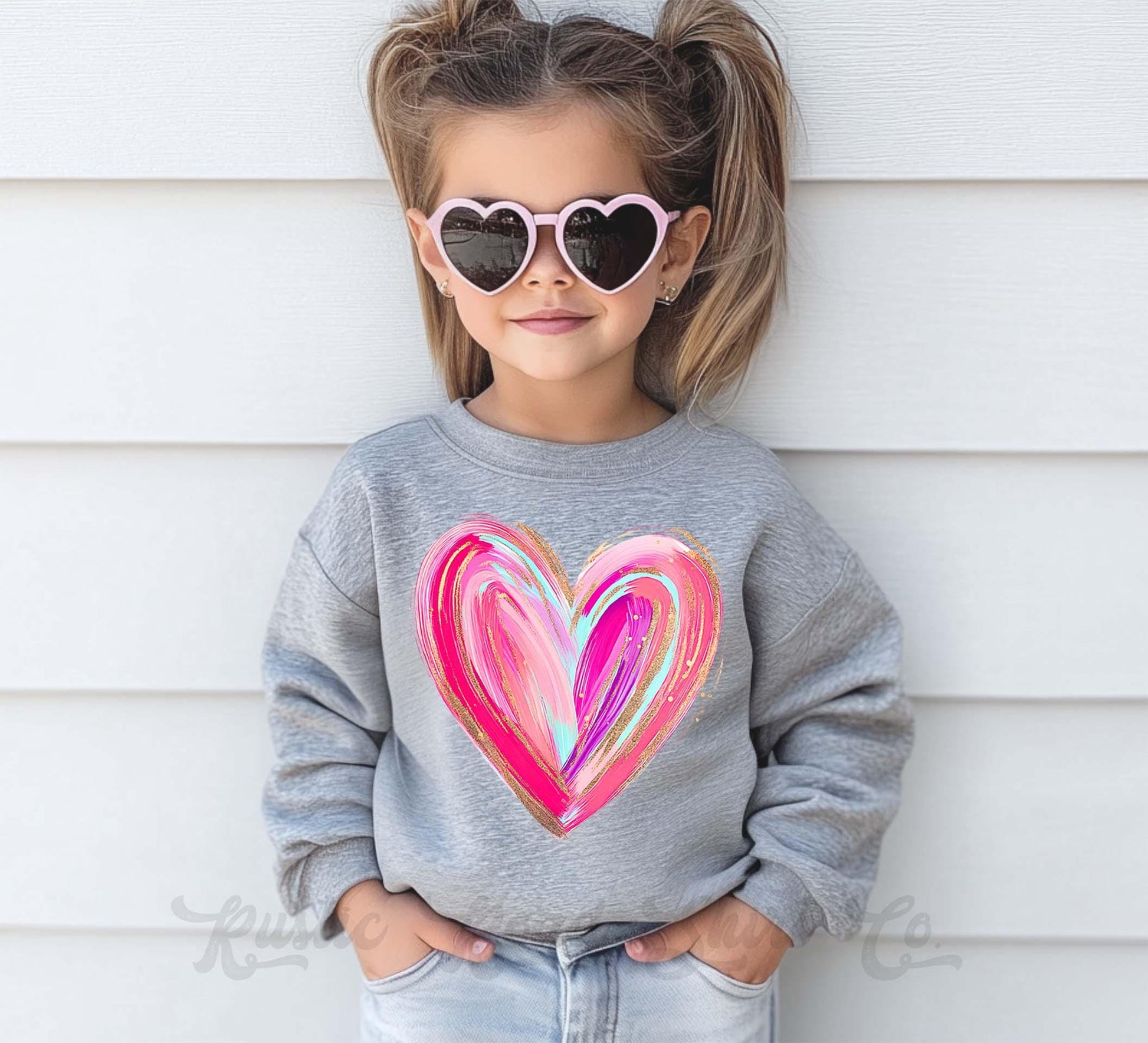 Girls Valentines Sweatshirt, Heart Sweatshirt, Valentines Sweater, Toddler Valentines Shirt, Valentines Crewneck