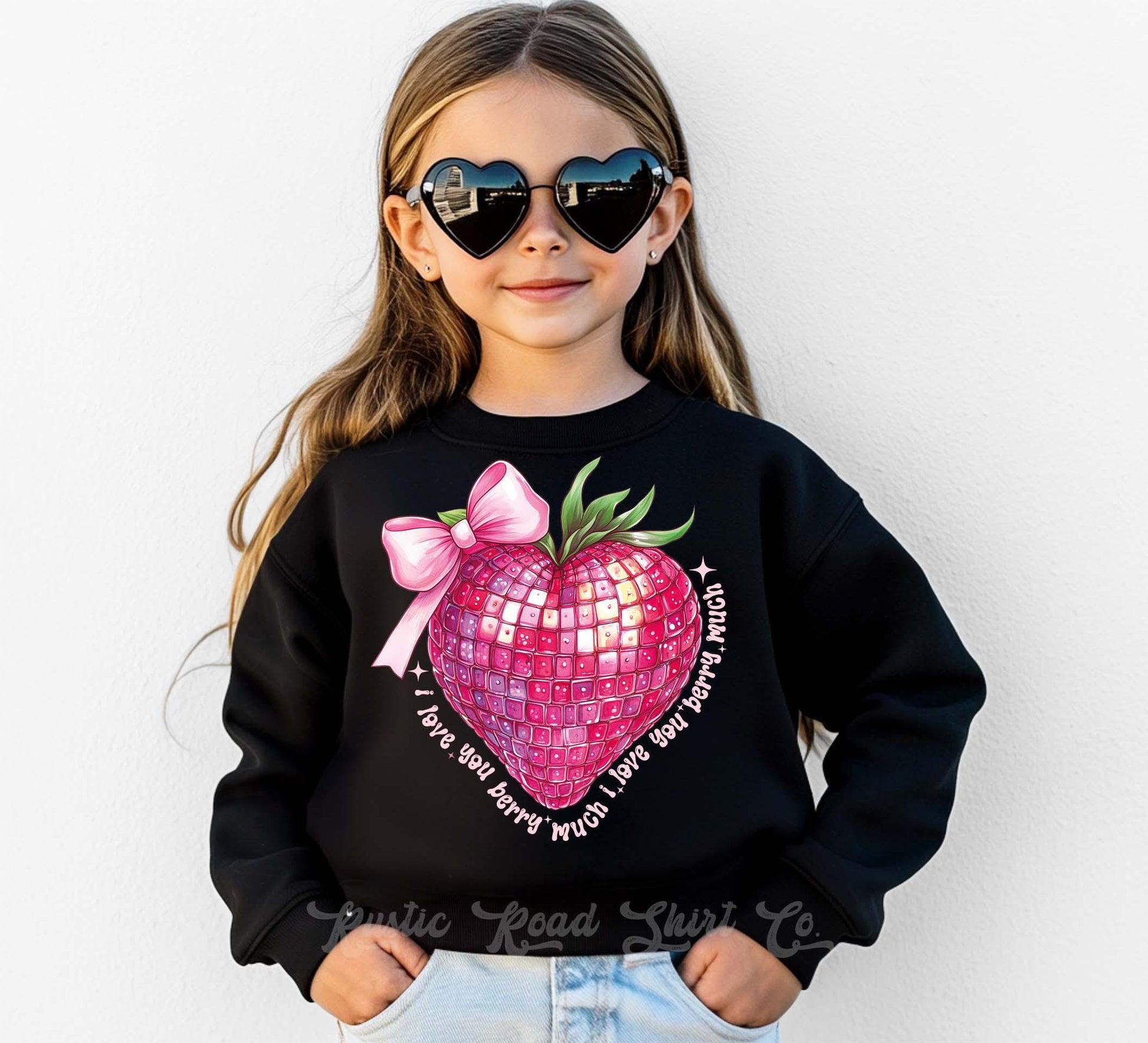 Girls Valentines Sweatshirt, I Love you Berry Much Sweatshirt, Valentines Sweater, Toddler Valentines Shirt, Valentines Crewneck