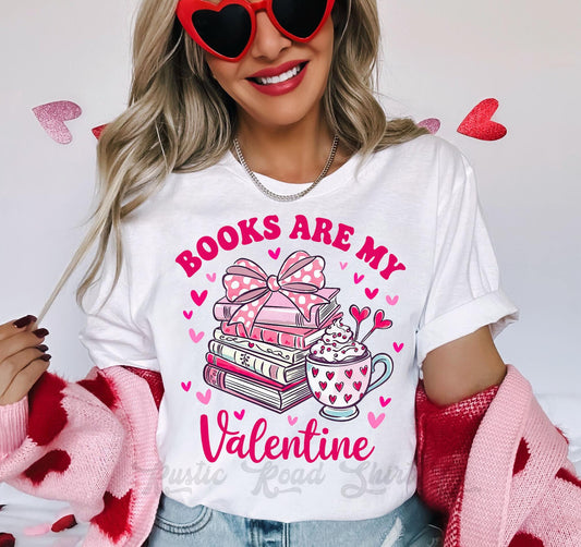 Books are My Valentine Shirt, Valentine Shirt, Teacher Valentine Shirt, Girls Valentine Shirt