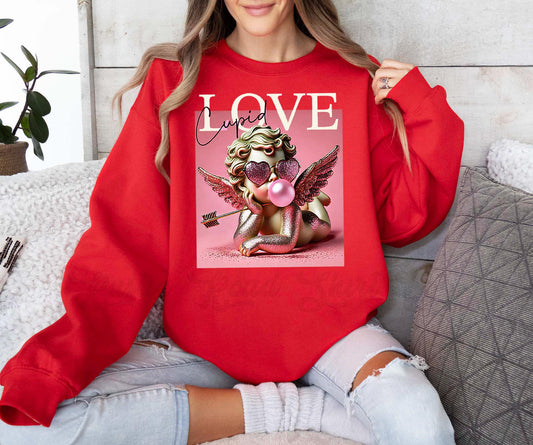 Cupid Valentines Day Sweatshirt, Valentines Sweater, Valentines Crewneck, Teacher Valentines Gift