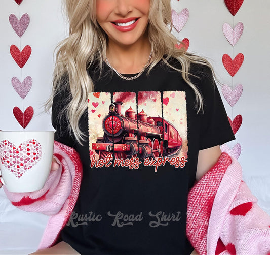 Hot Mess Express Shirt, Valentine Shirt, Teacher Valentine Shirt, Girls Valentine Shirt