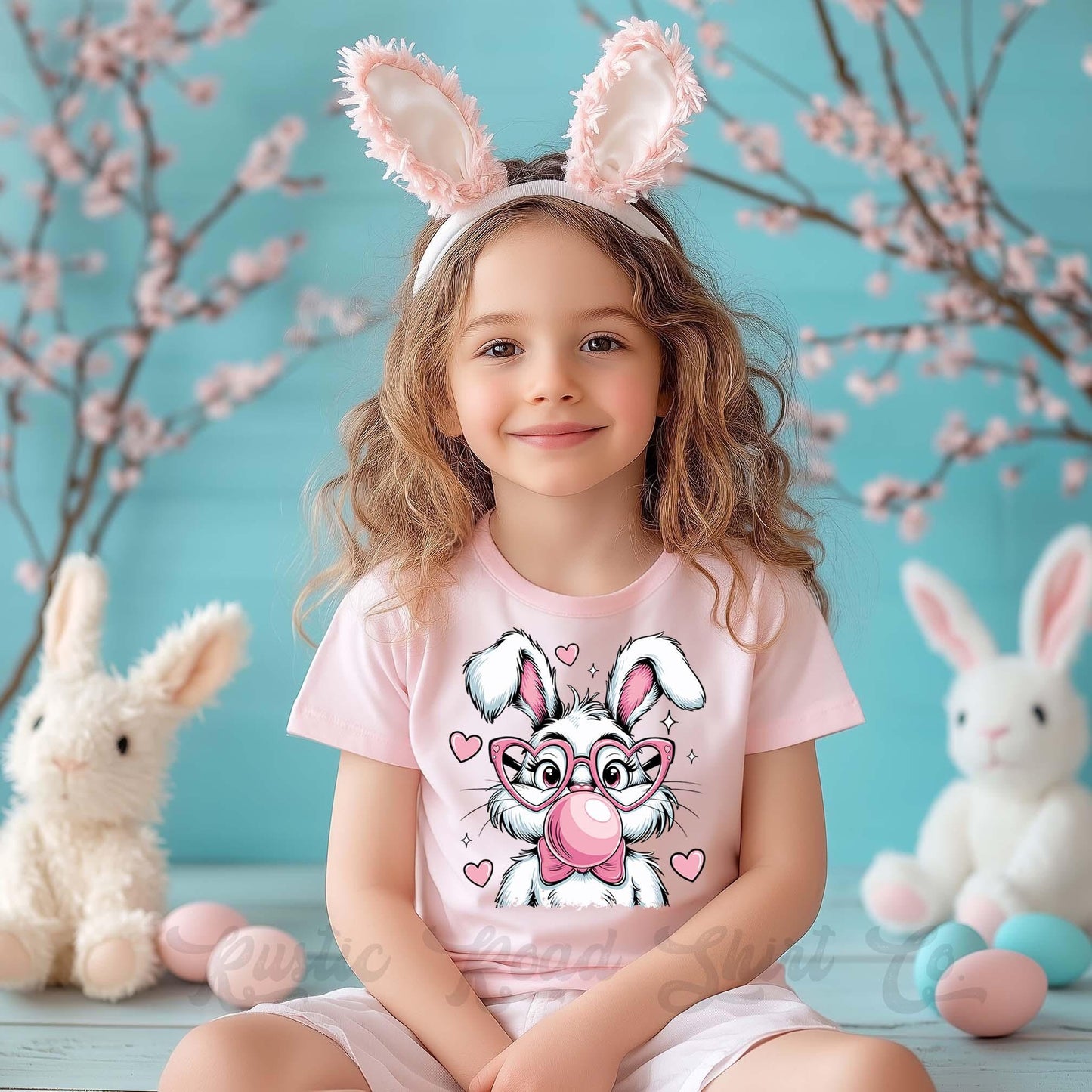 Girls Easter Shirt, Easter Bunny Shirt, Toddler Easter Outfit, Easter Basket Gift