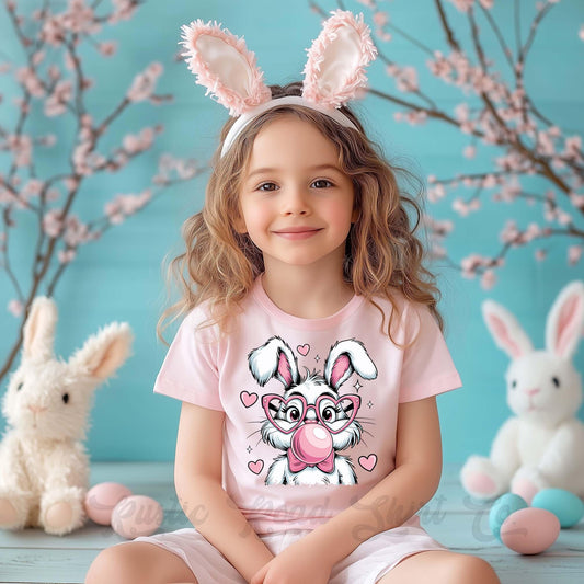 Girls Easter Shirt, Easter Bunny Shirt, Toddler Easter Outfit, Easter Basket Gift