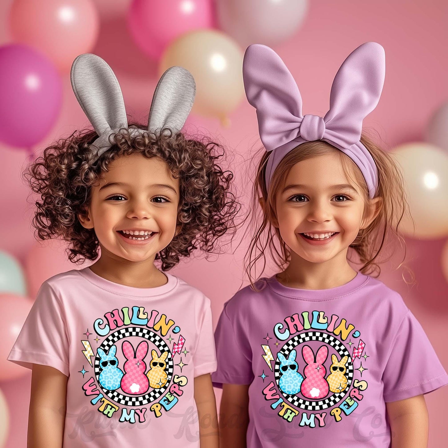 Girls Easter Shirt, Chillin with My Peeps Shirt, Boys Easter Shirt, Toddler Easter Outfit, Easter Basket Gift 230