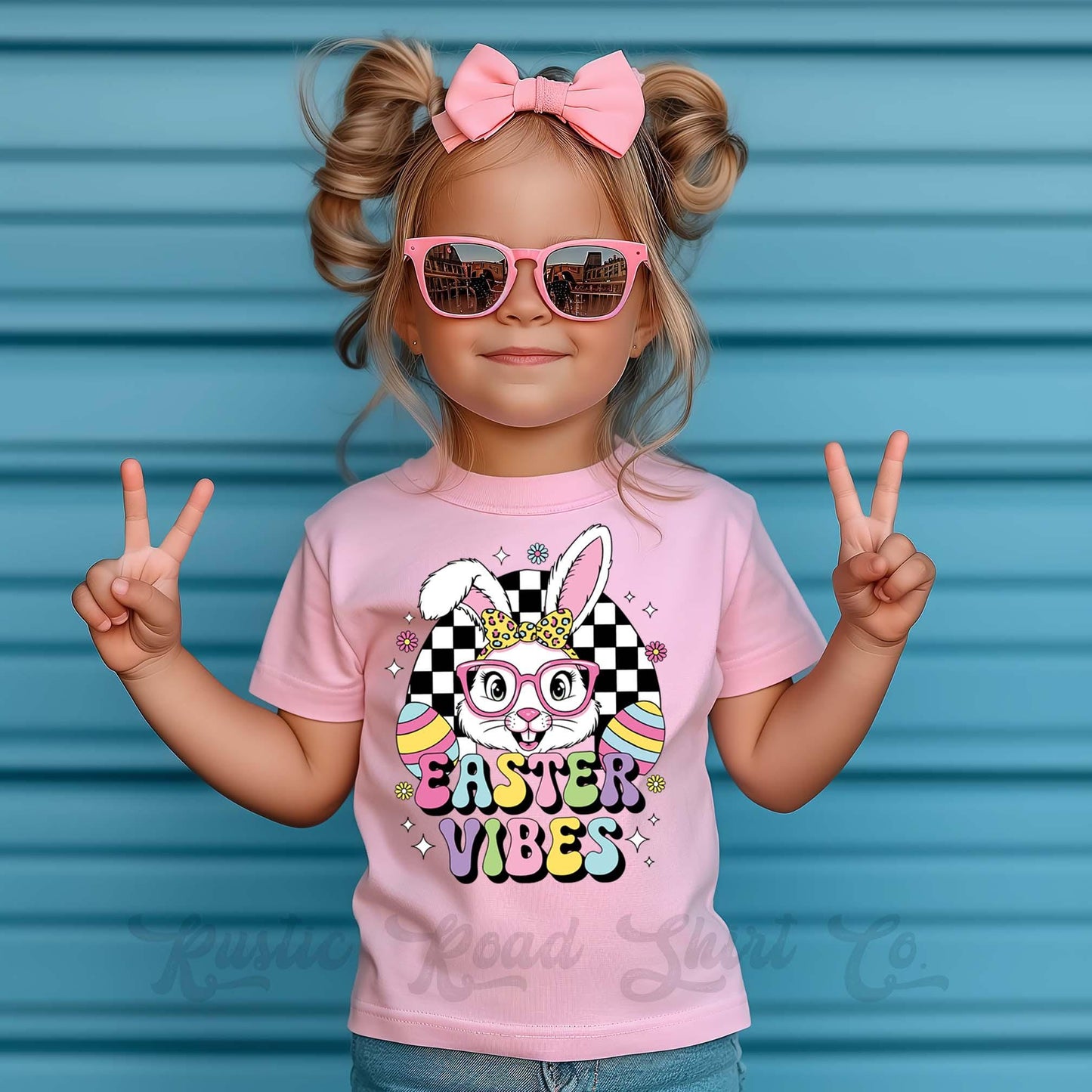 Girls Easter Shirt, Easter Vibes Shirt, Toddler Easter Outfit, Easter Basket Gift 238