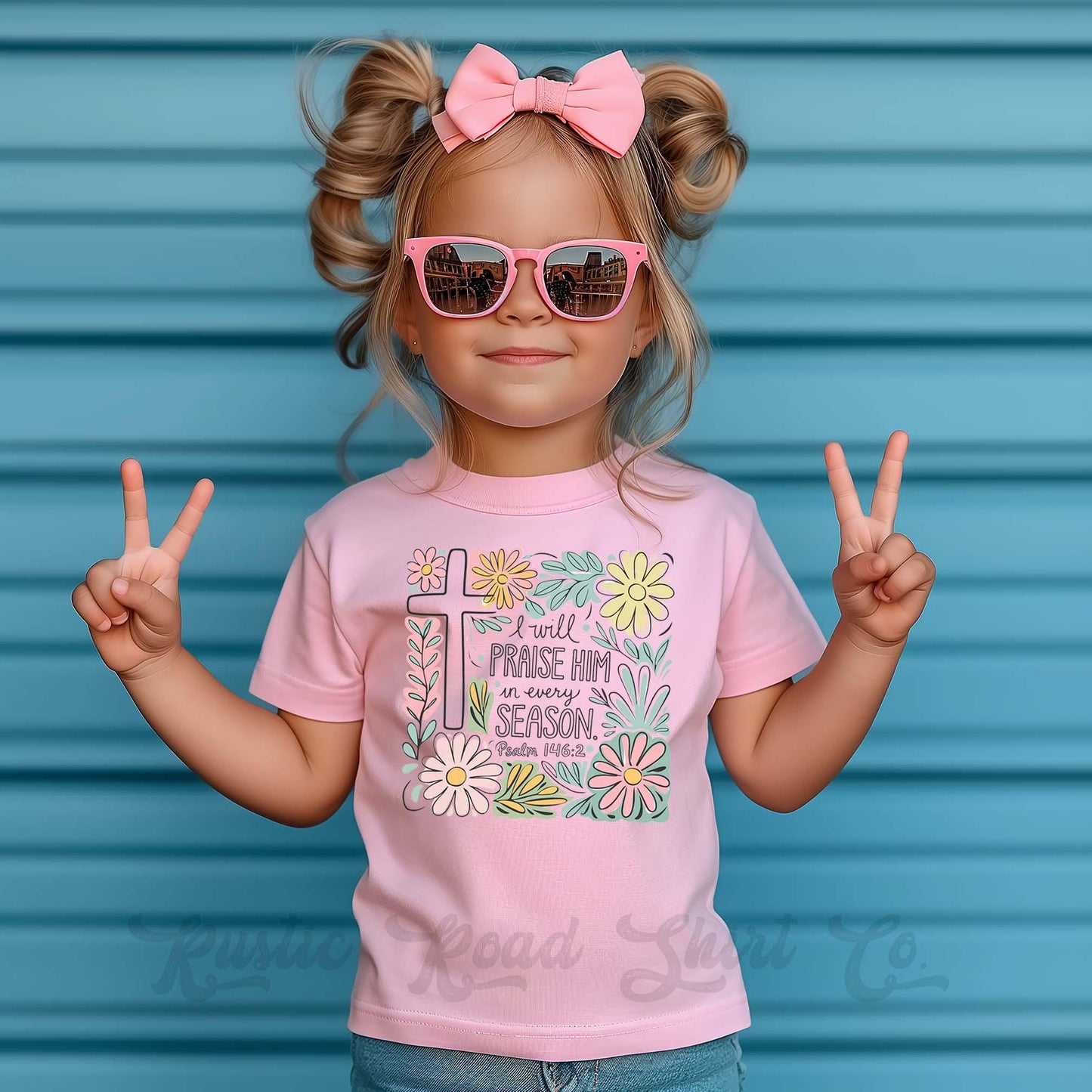 Girls Easter Shirt, I Will Praise Him Shirt, Christian Easter Shirt, Toddler Easter Outfit, Easter Basket Gift 203