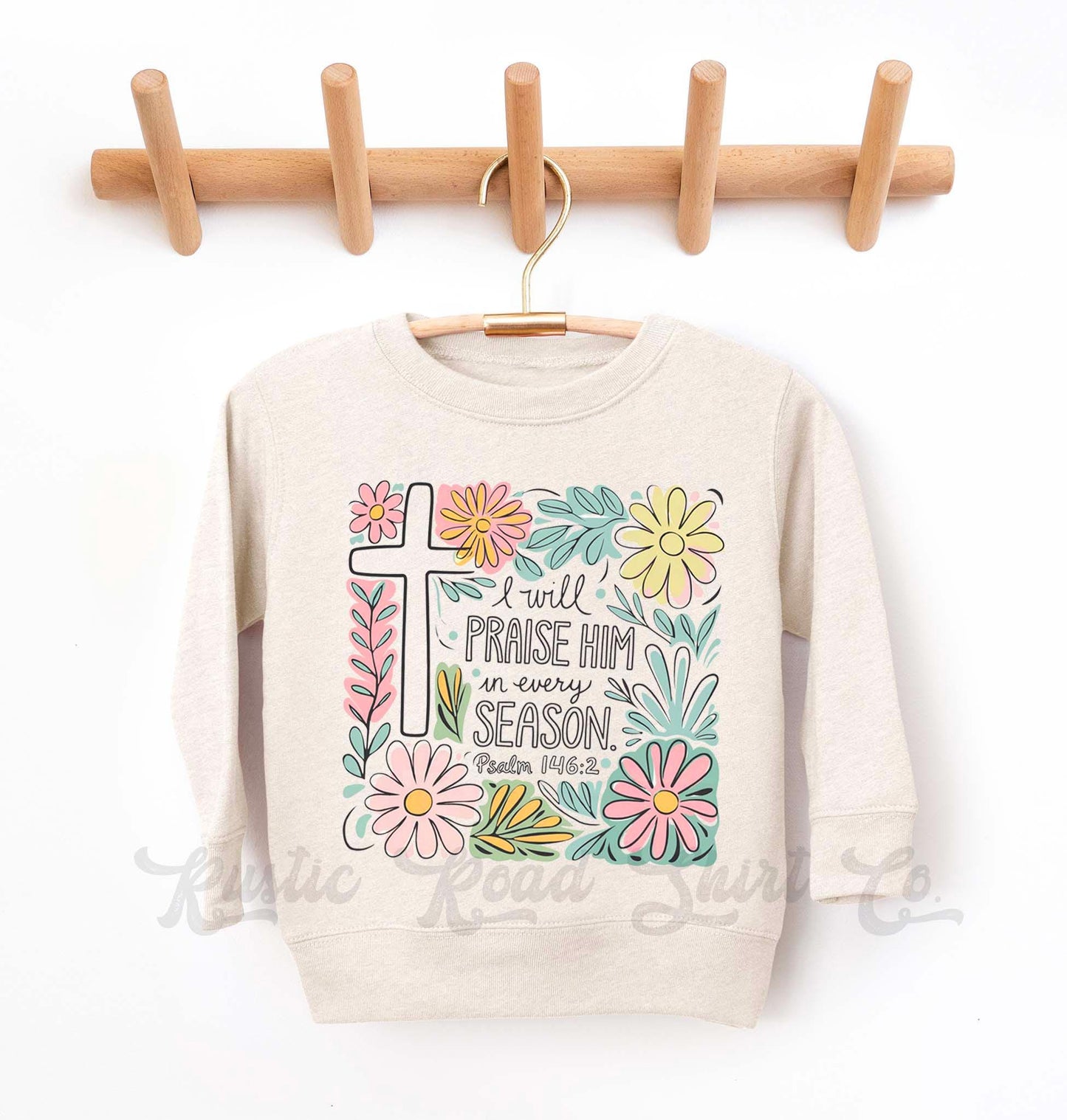 Easter Sweatshirt, I Will Praise Him Sweatshirt, Christian Sweatshirt, Toddler Easter Outfit, Easter Basket Gift 72