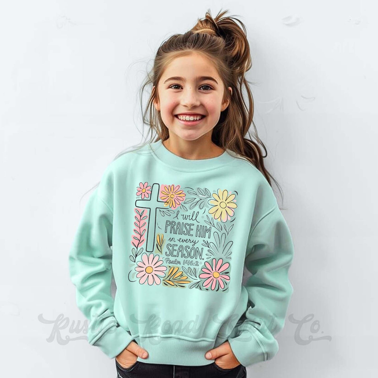 Easter Sweatshirt, I Will Praise Him Sweatshirt, Christian Sweatshirt, Toddler Easter Outfit, Easter Basket Gift 72