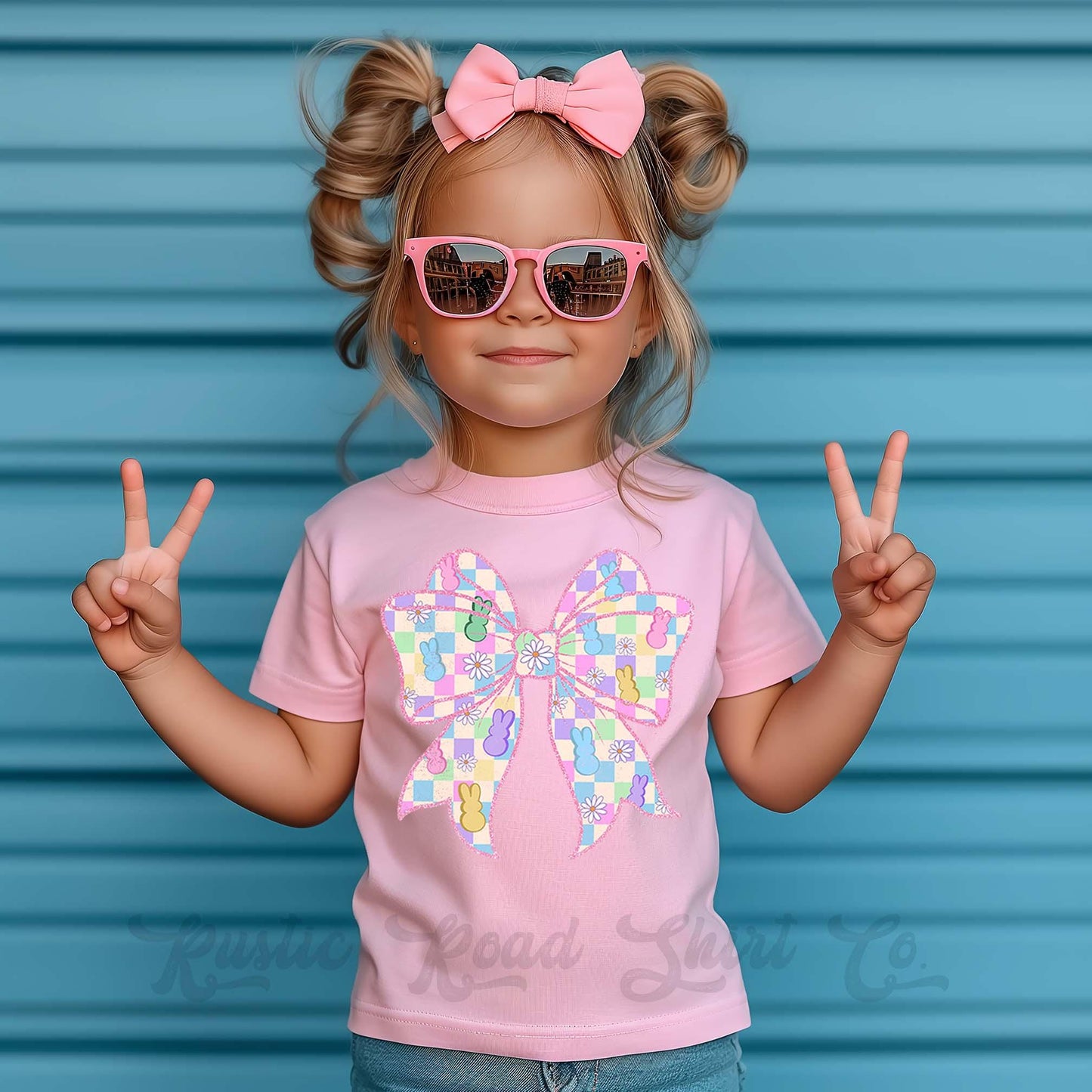 Girls Easter Shirt, Peep Easter Shirt, Coquette Easter Shirt, Toddler Easter Outfit, Easter Basket Gift 225