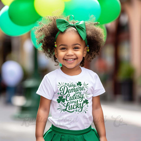 St Patricks Day Girls Shirt, Lucky Shamrock Shirt, Toddler St Patricks Day Shirt