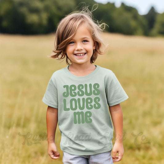 Boys Easter Shirt, Christian Easter Shirt, Jesus Loves Me Shirt, Matching Easter Shirts, Easter Basket Gift
