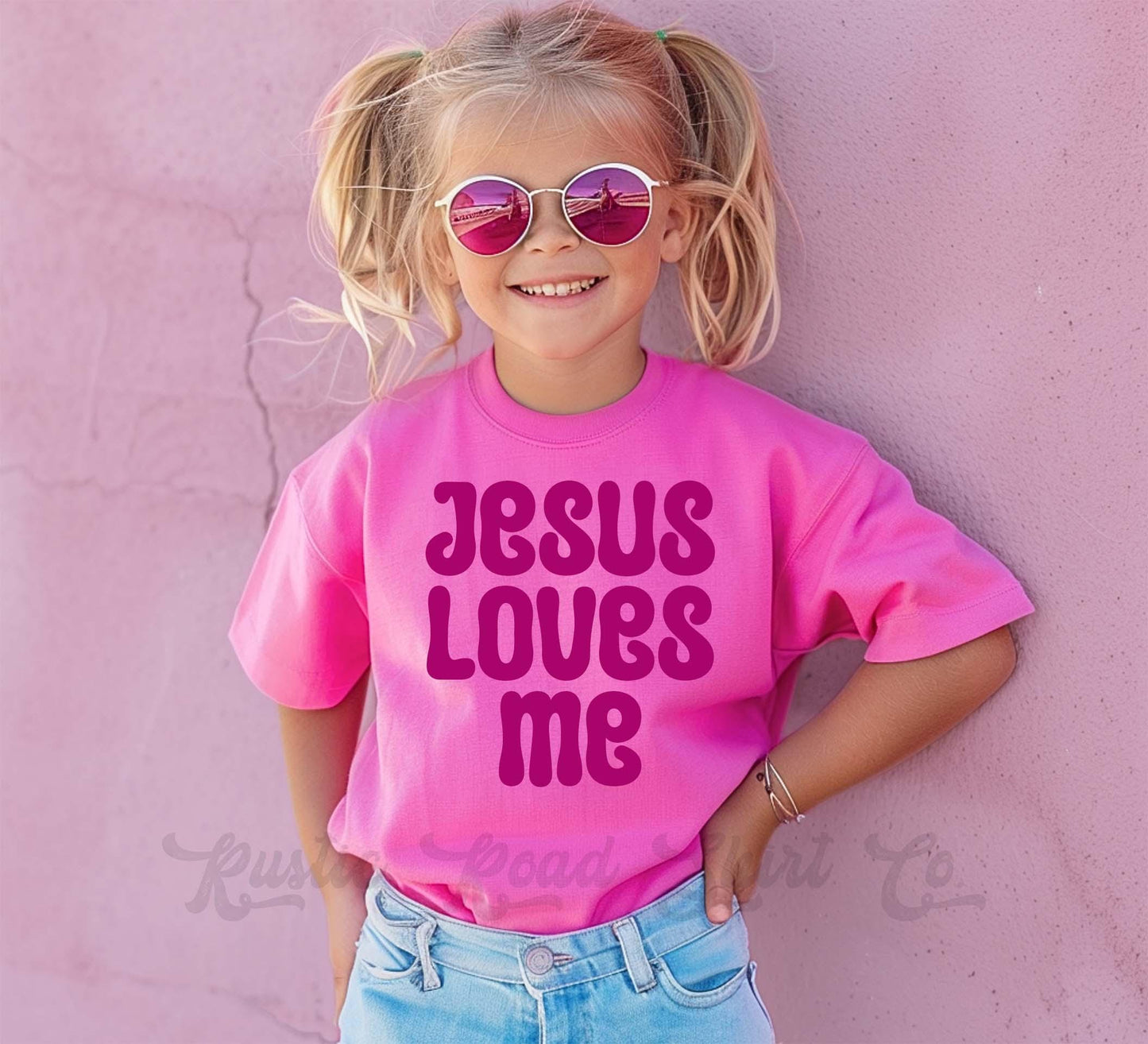 Girls Easter Shirt, Christian Easter Shirt, Jesus Loves Me Shirt, Toddler Easter Outfit, Easter Basket Gift 218