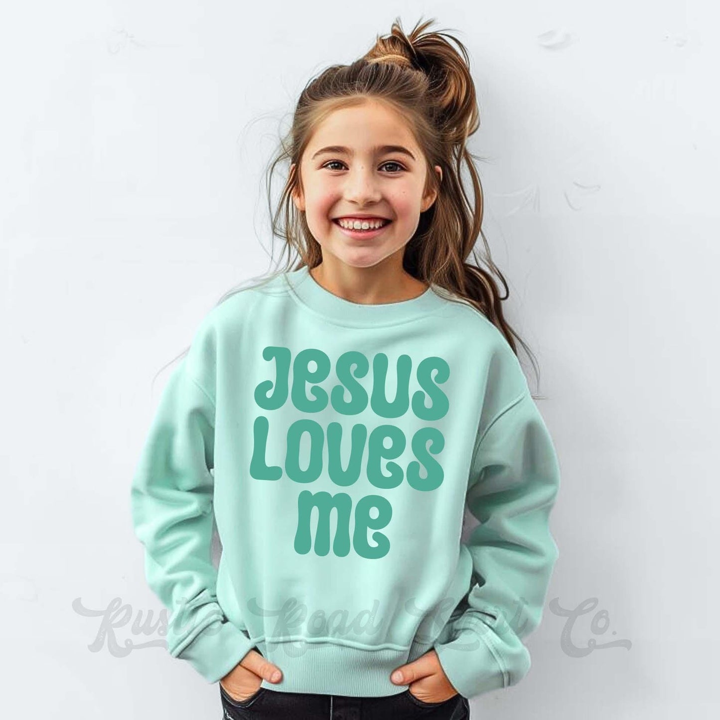 Girls Easter Sweatshirt, Jesus Loves Me Sweatshirt, Toddler Easter Outfit, Girls Easter Shirt, Boys Easter Shirt, Easter Basket Gift 87